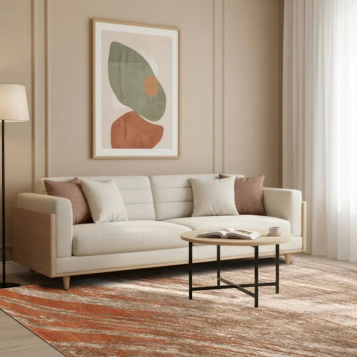 Sahara Modern Abstracts Rugs 200X300 White Rust
