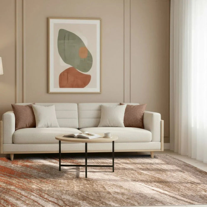 Sahara Modern Abstracts Rugs 200X300 White Rust