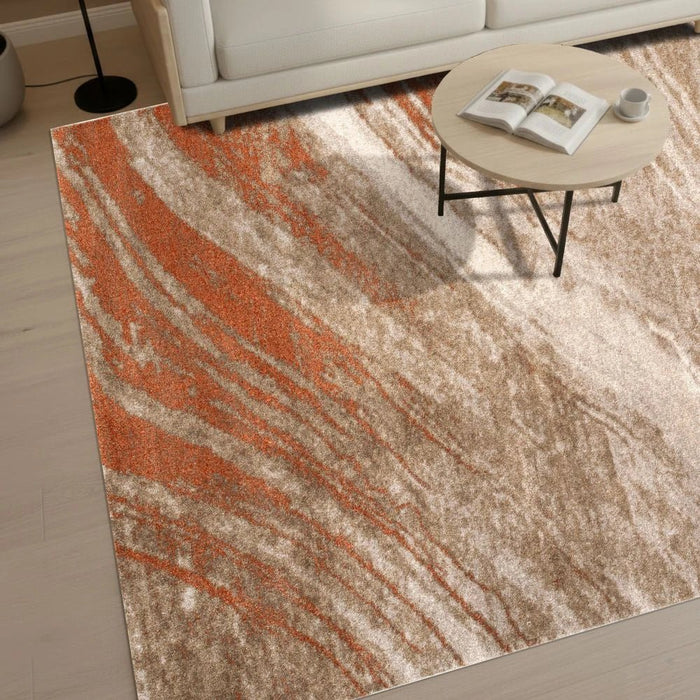 Sahara Modern Abstracts Rugs 200X300 White Rust