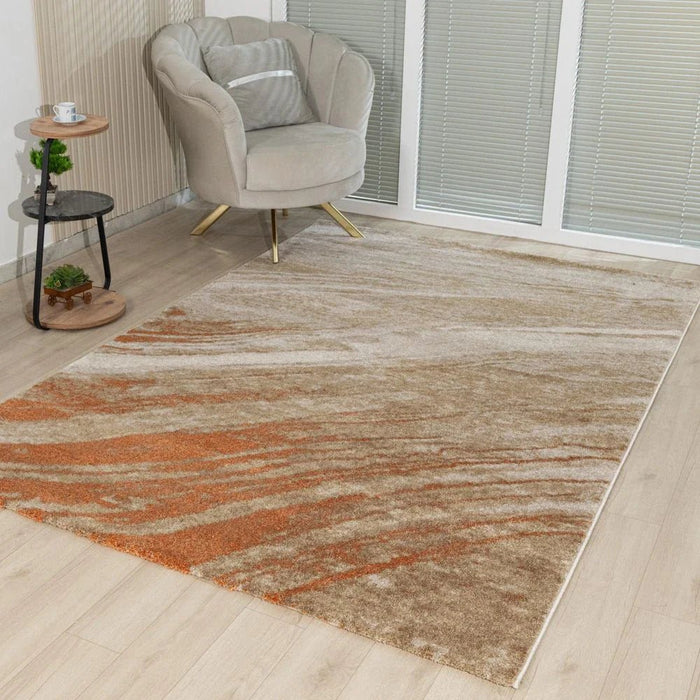 Sahara Modern Abstracts Rugs 200X300 White Rust