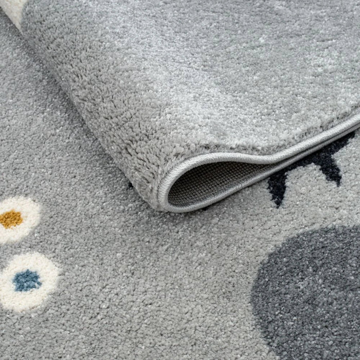 Rabbit Kids Rugs 150X150 Grey
