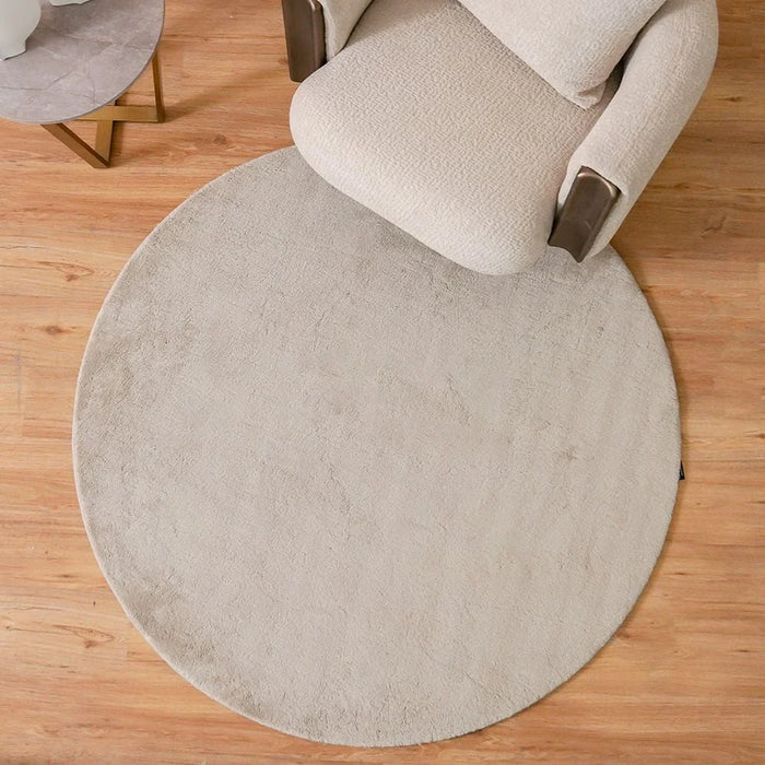 Nova Tufted Shaggy Solid  Rugs 150X150 Camel