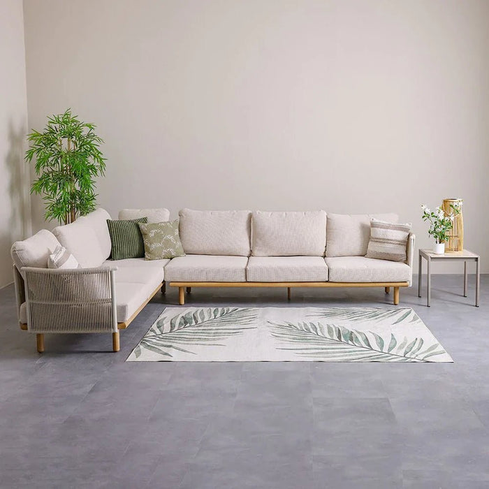 Harper Outdoor Washable Leaf Rugs 160X230 Green