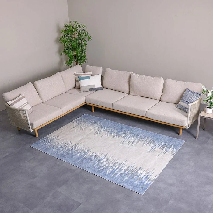 Harper Outdoor Washable Abstract Rugs 160X230 Blue