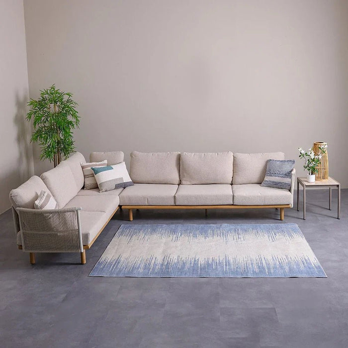 Harper Outdoor Washable Abstract Rugs 160X230 Blue