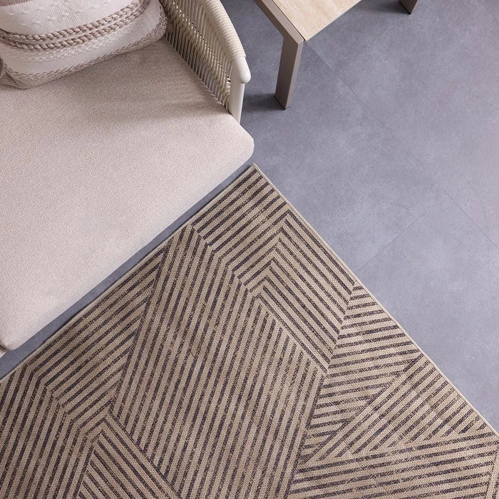 Harper Outdoor Washable Geometric Rugs 160X230 Black