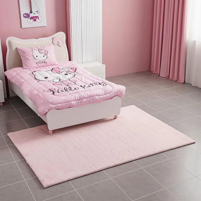 Plain Plush Solid Soft Fur Rugs 160X230 Pink