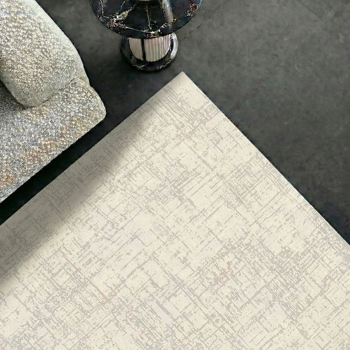 Harmony Distressed Modern Rug 240 x 340 - Grey White