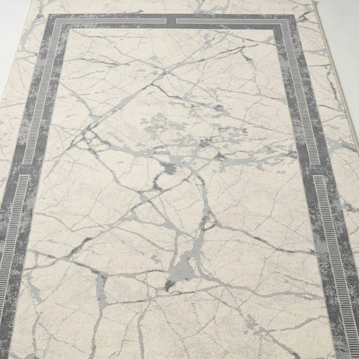 Harmony Contemporary Transitional Rug 200 x 300 - Grey White