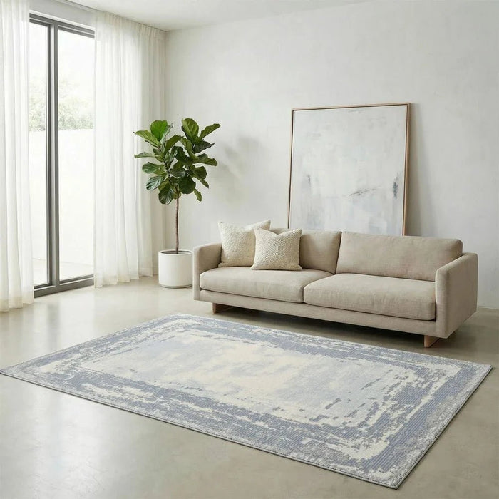 Harmony Contemporary Transitional Rug 200 x 300 - Grey White