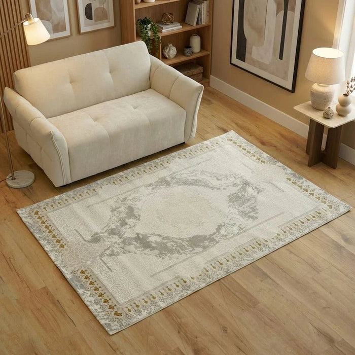 Urbana Printed Transitional Rug 160 x 230 - White