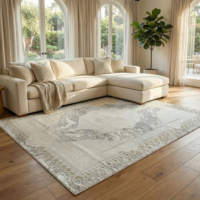Urbana Printed Transitional Rug 300 x 400 - White