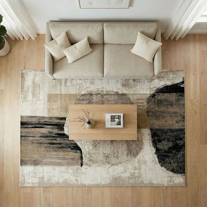 Galeria Lux Modern Abstract Rug 160x230 Grey White
