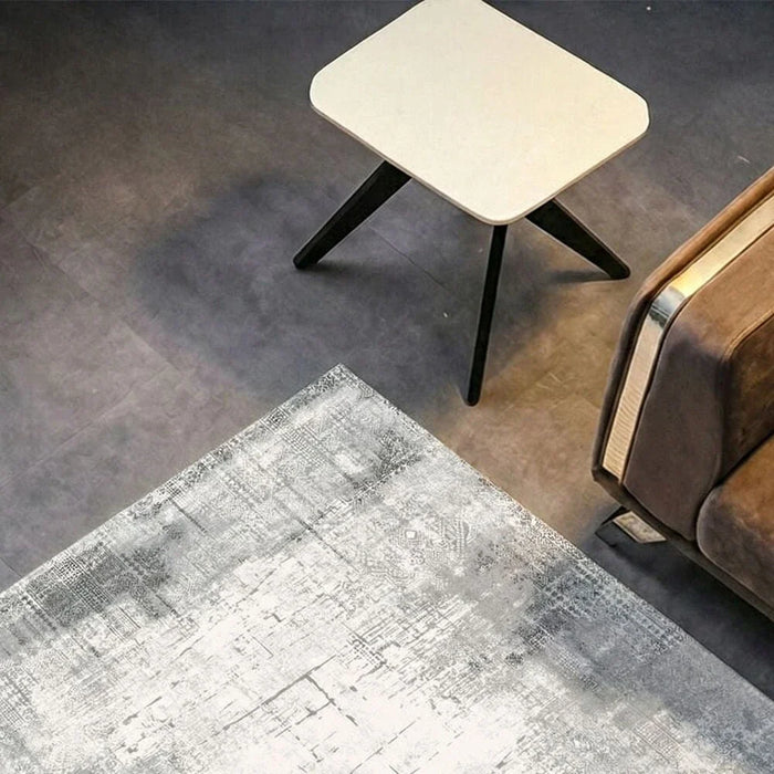Galeria Lux Modern Distressed Rug 240x340 Grey White