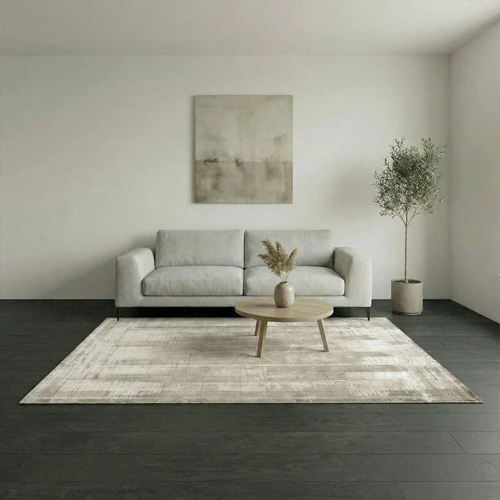 Galeria Lux Modern Distressed Rug 160x230 Beige White