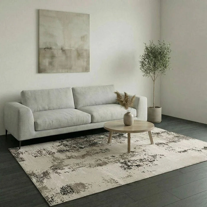 Galeria Lux Modern Distressed Rug 240x340 Grey White