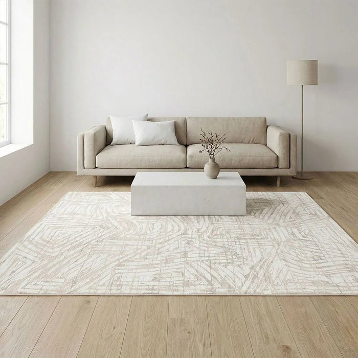 Galeria Lux Modern Distressed Rug 200x300 Grey White