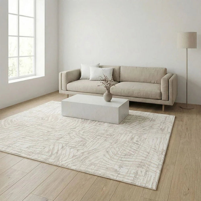 Galeria Lux Modern Distressed Rug 200x300 Grey White