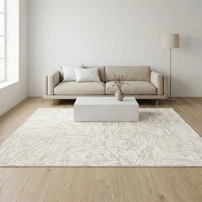Galeria Lux Modern Distressed Rug 240x340 Grey White