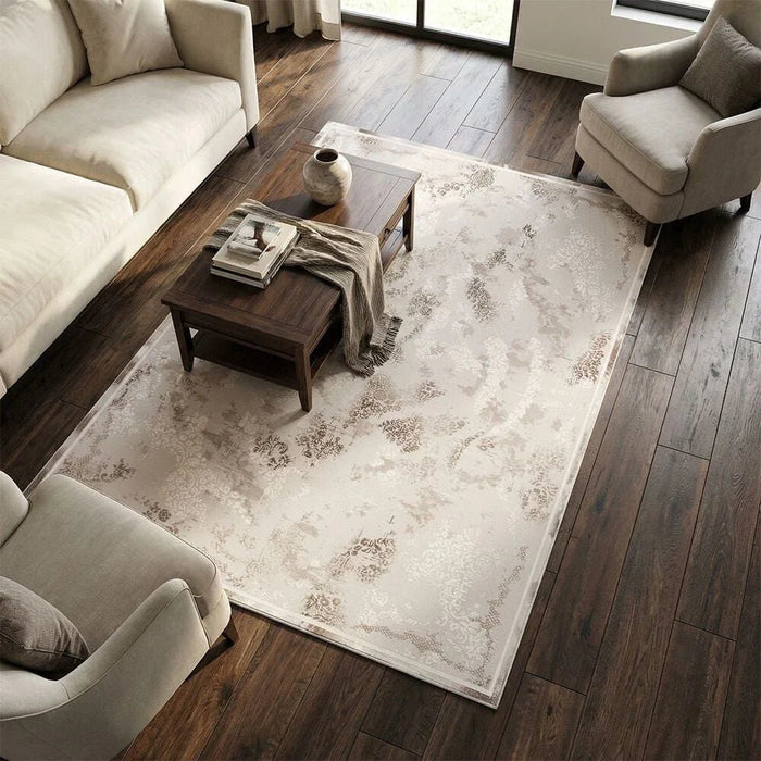 Galeria Lux Modern Classic Rug 160x230 Beige White