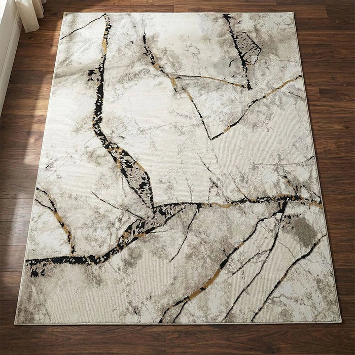 Galeria Lux Modern Abstract Rug 200x300 Grey White
