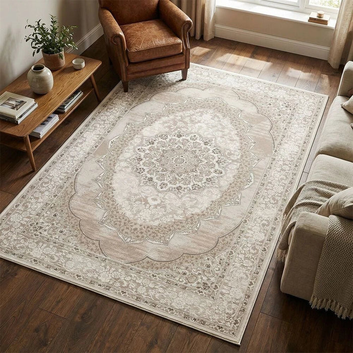 Galeria Lux Modern Classic Rug 200x300 Beige White
