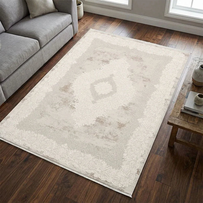 Galeria Lux Modern Classic Rug 200x300 Beige White