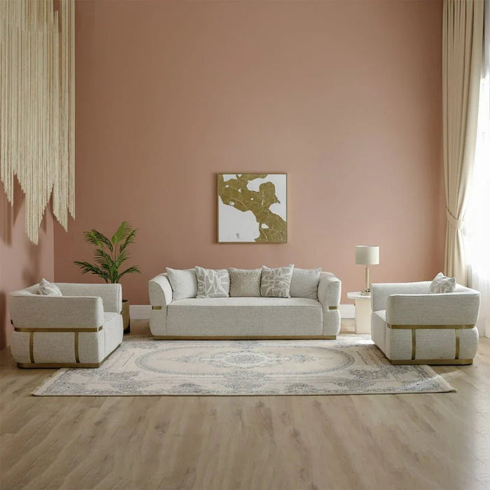 Aleem Persian Rug - Beige - 1200 ReedsÊ- 150x225 cm