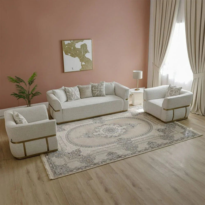 Aleem Persian Rug - Beige - 1200 ReedsÊ- 150x225 cm