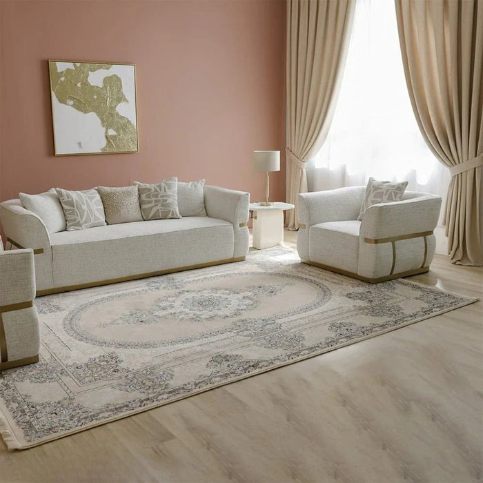 Aleem Persian Rug - Beige - 1200 ReedsÊ- 250x350 cm