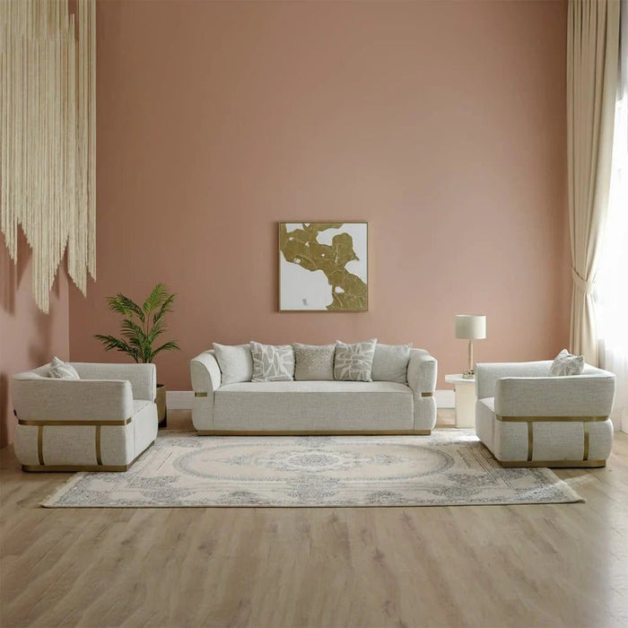 Aleem Persian Rug - Beige - 1200 ReedsÊ- 300x400 cm