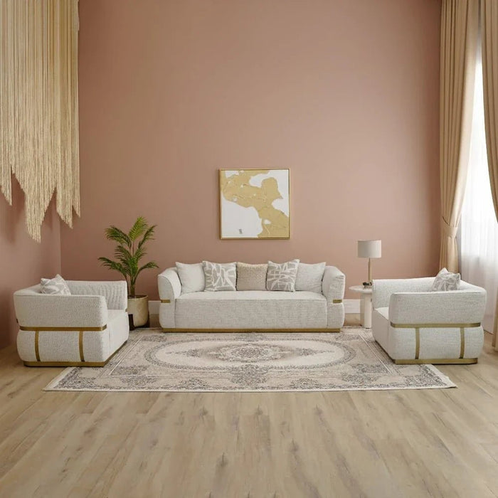 Aleem Persian Rug - Cream - 1200 ReedsÊ- 250x350 cm