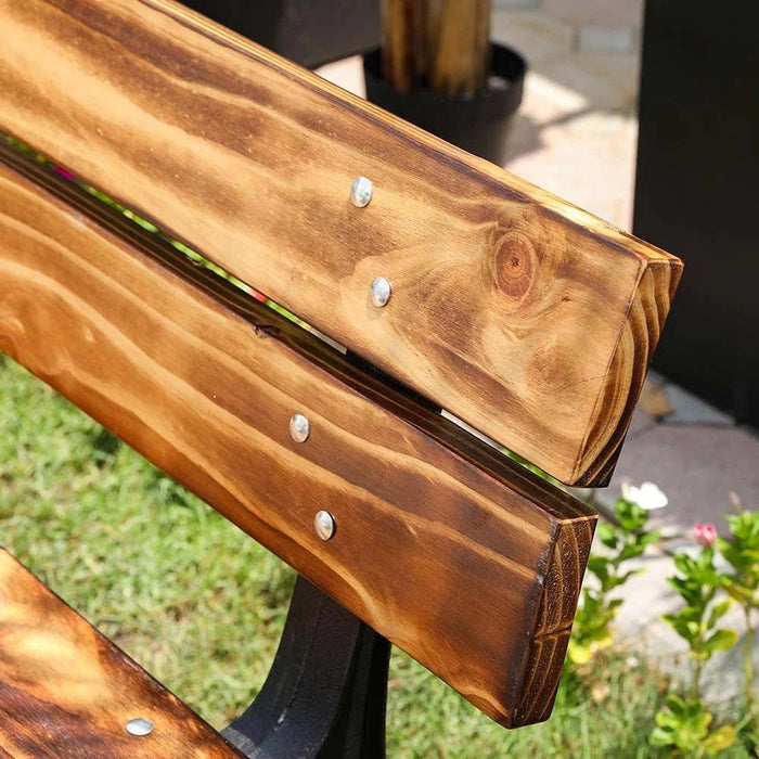 Pinewood Park Bench - Brown