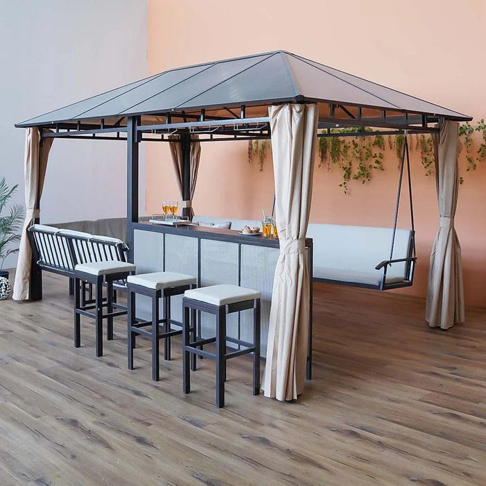Romero All-in-one Gazebo-Brown