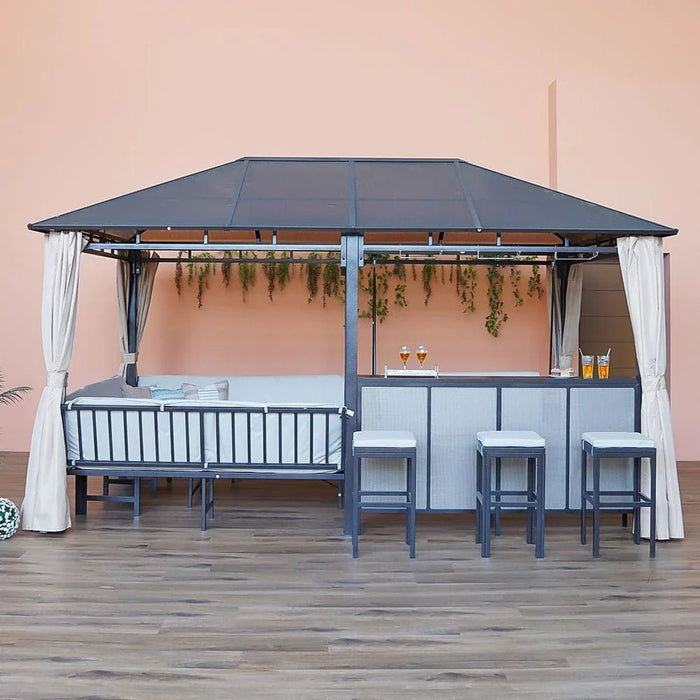 Romero All-in-one Gazebo-Brown