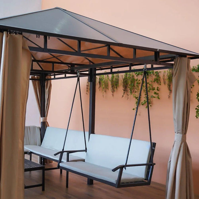 Romero All-in-one Gazebo-Brown