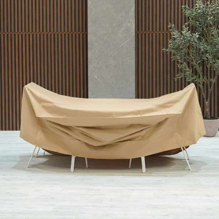 Dining Cover-Beige-160x160x85 cm