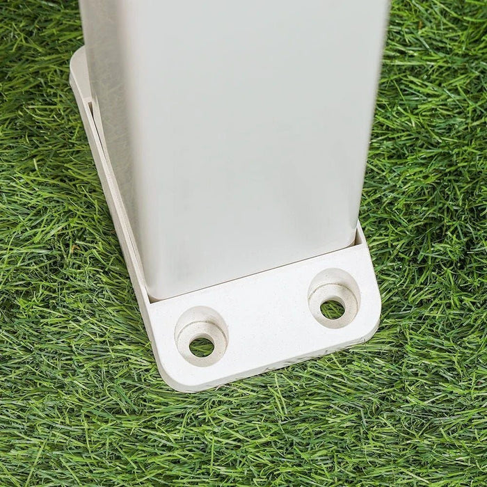 Pvc Pole With Cap-White