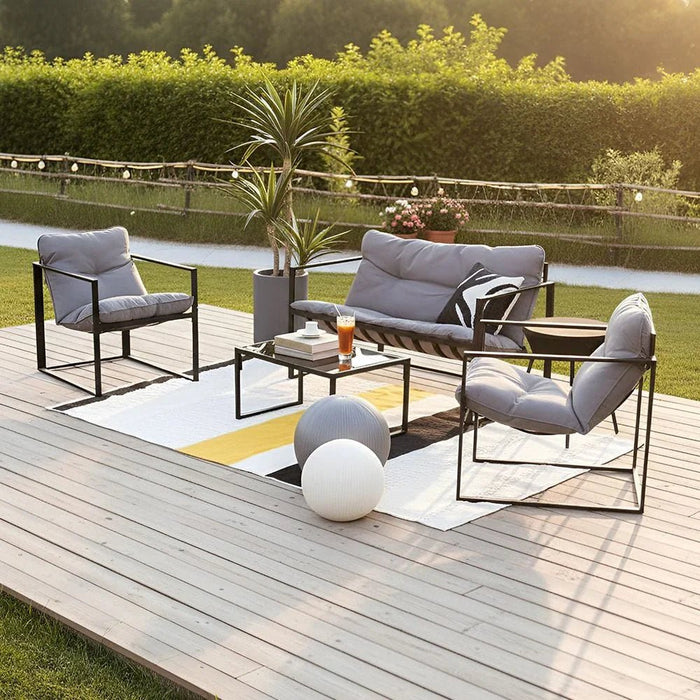 Terry 4-Seater Outdoor Sofa Set - Grey