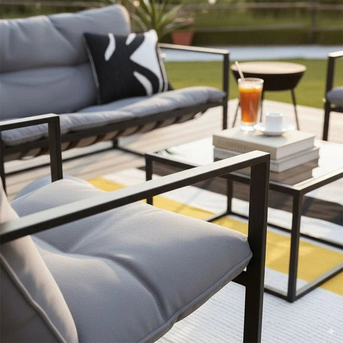 Terry 4-Seater Outdoor Sofa Set - Grey