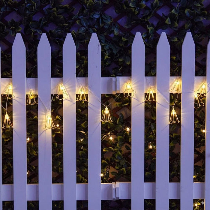 Flower Ornmaent Copper String Lights-4.7M