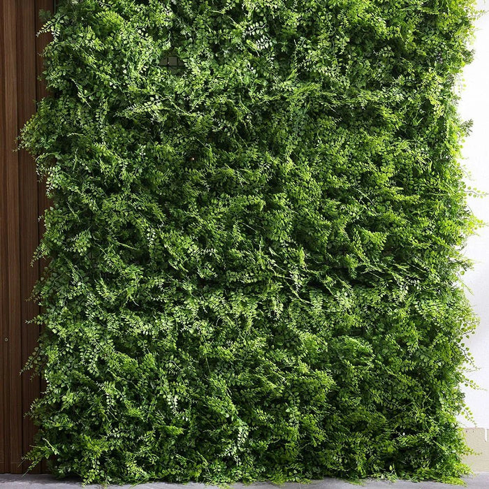 Artificial Fence-Fern-With Led Solar Light-100 x 100Cm