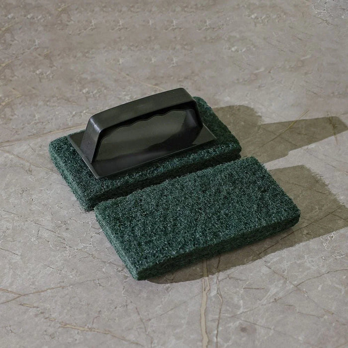 Green Scrubbing Pad Set + Holder