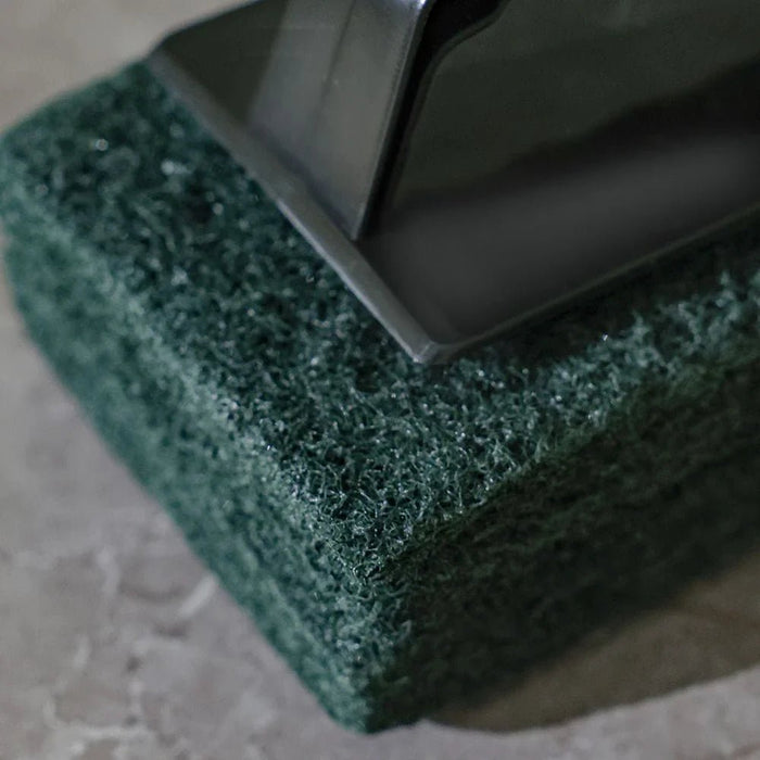 Green Scrubbing Pad Set + Holder