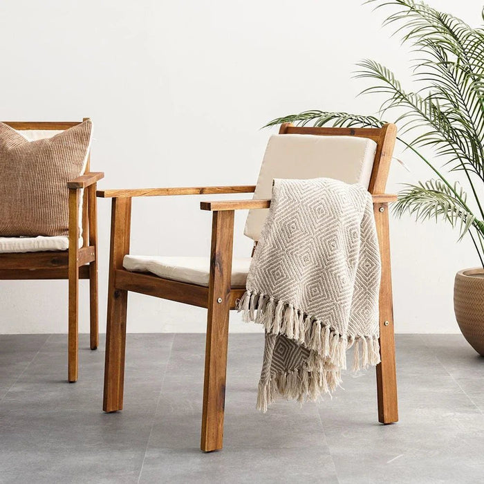 Rozana 4-Seater Sofa Set-Natural Wood