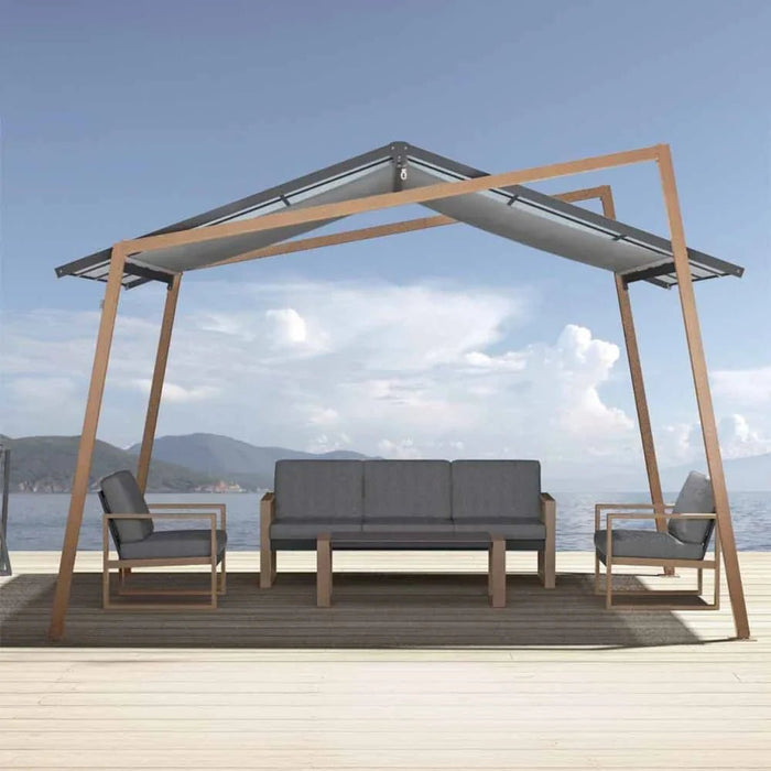 Darren Gazebo - Grey/Beige - 3x4 m - With 2-Year Warranty
