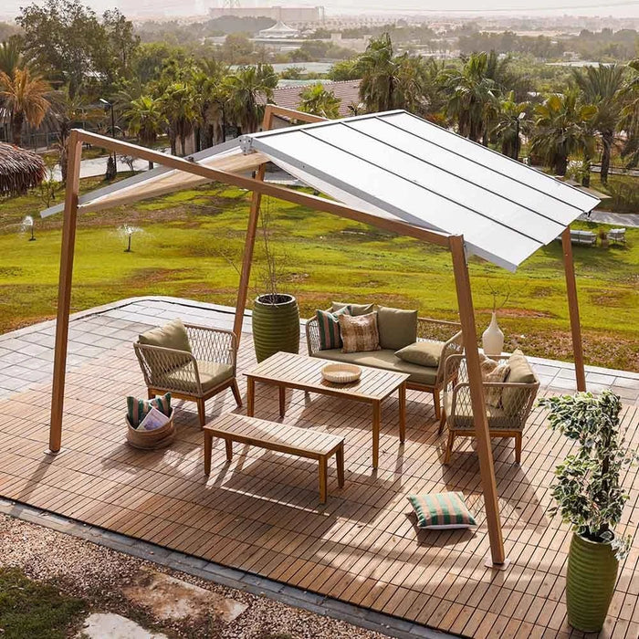 Darren Gazebo - Grey/Beige - 3x4 m - With 2-Year Warranty