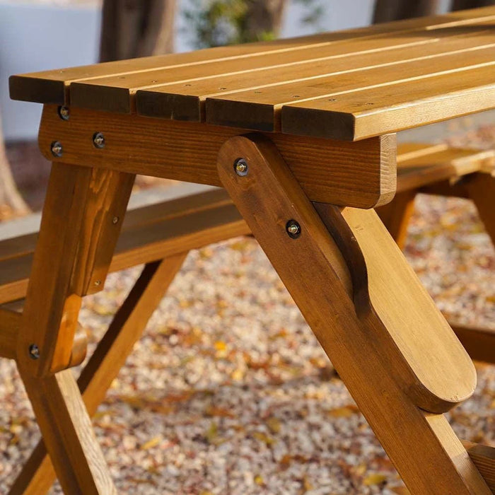 Vivian Bench cum Dining-Natural Wood
