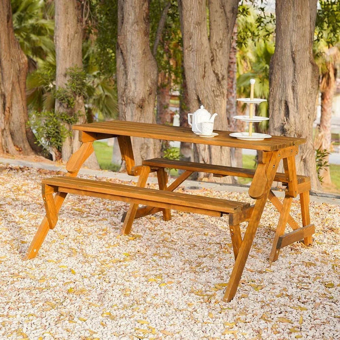 Vivian Bench cum Dining-Natural Wood