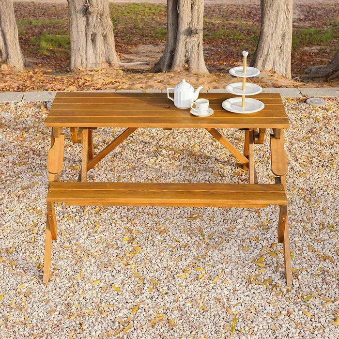 Vivian Bench cum Dining-Natural Wood